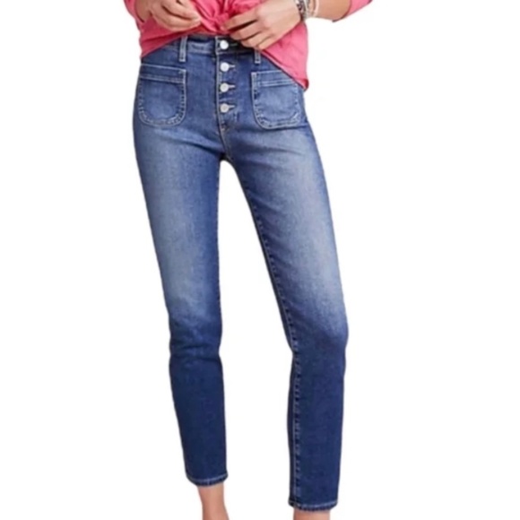 Anthropology AG Vintage Stevie ankle button up jeans - Picture 2 of 9